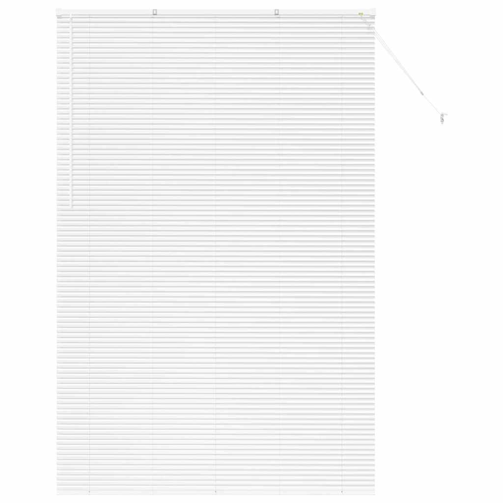vidaXL Żaluzje weneckie Biały 220 x 140 cm Aluminium