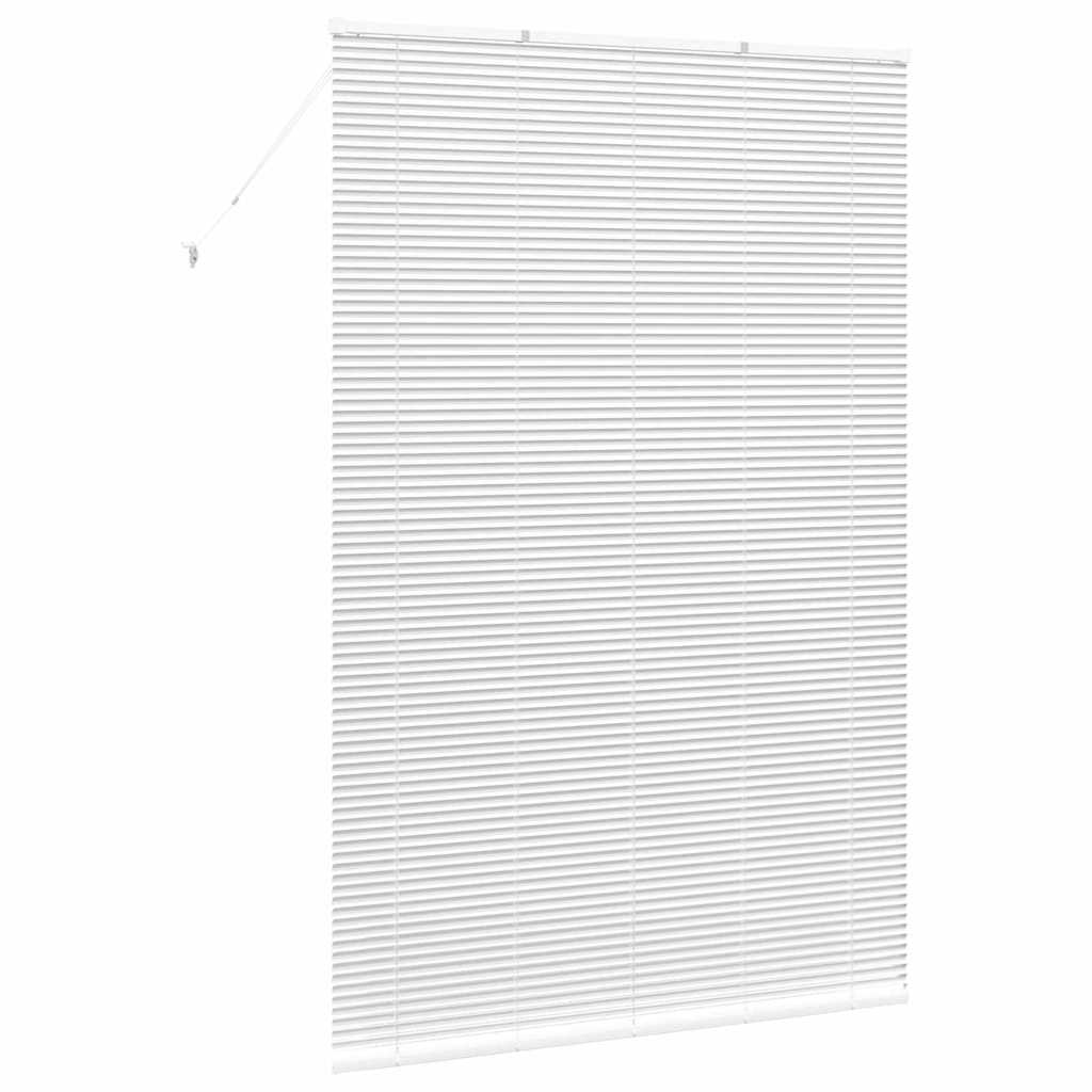 vidaXL Żaluzje weneckie Biały 220 x 145 cm Aluminium