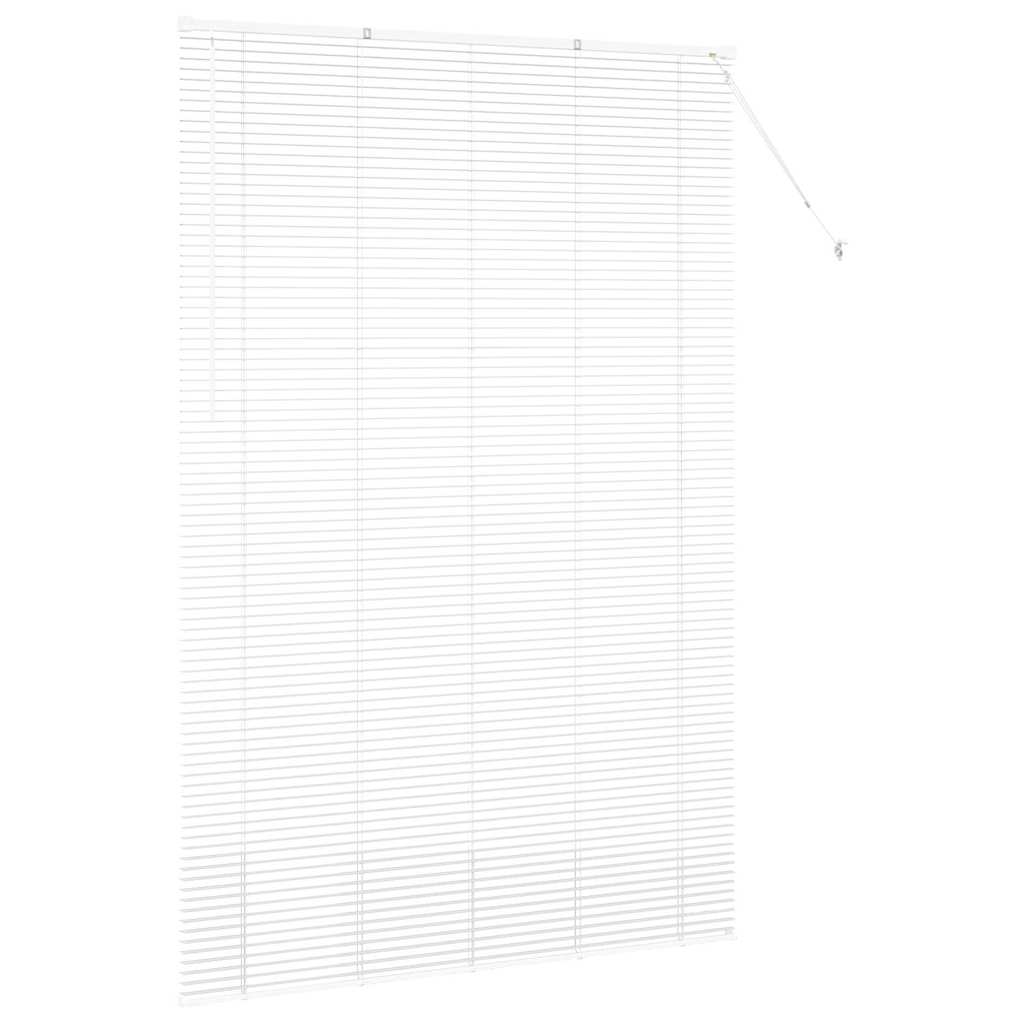 vidaXL Żaluzje weneckie Biały 220x150cm Aluminium