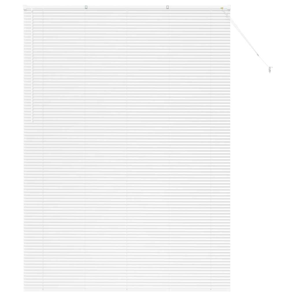 vidaXL Żaluzje weneckie Biały 220 x 155 cm Aluminium
