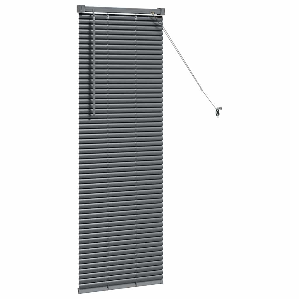vidaXL Żaluzje weneckie Ciemnoszary 130 x 50 cm Aluminium