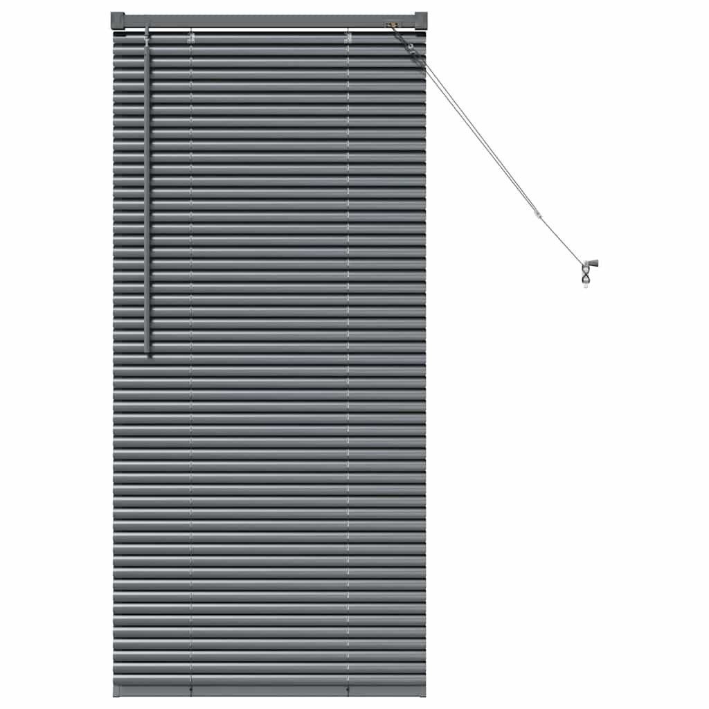 vidaXL Żaluzje weneckie Ciemnoszary 130 x 65 cm Aluminium