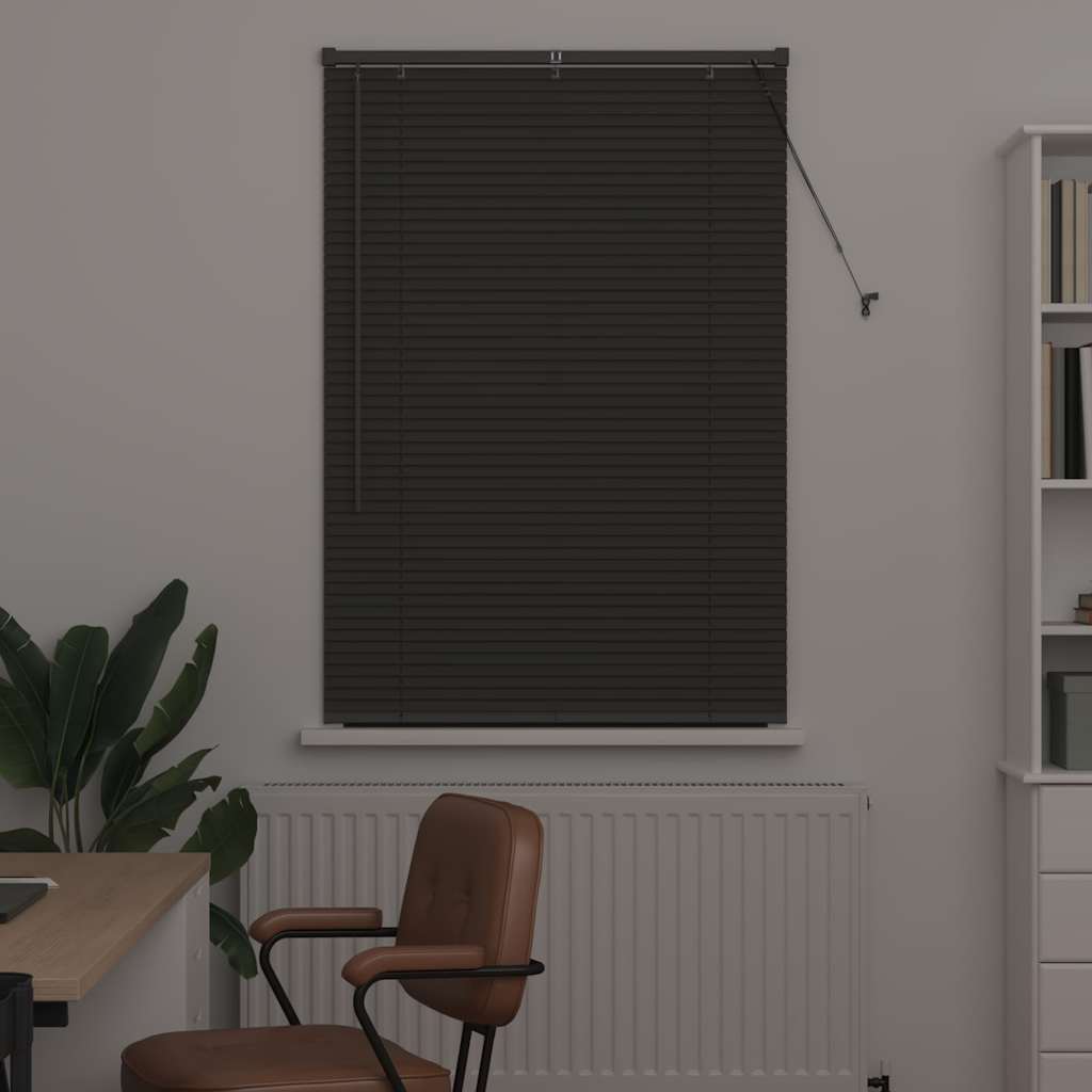 vidaXL Żaluzje weneckie Ciemnoszary 130 x 95 cm Aluminium