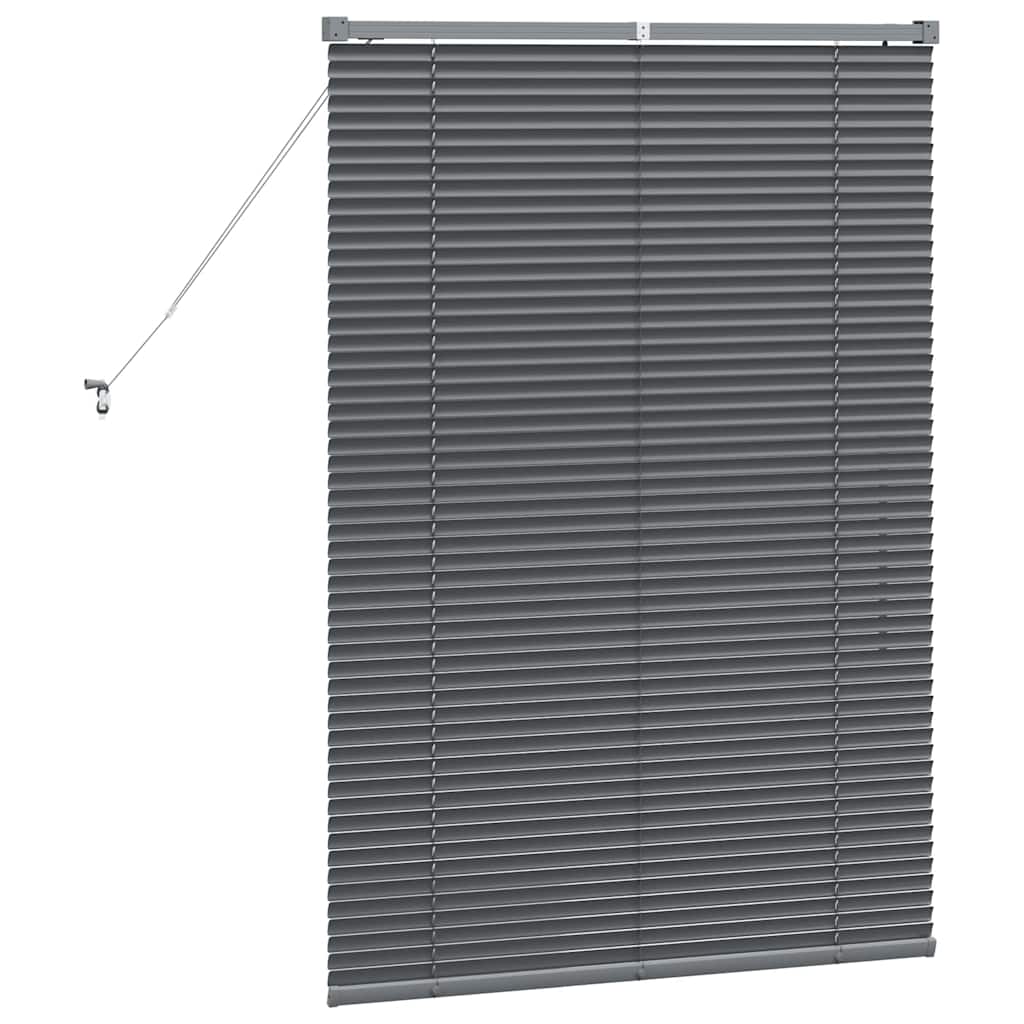 vidaXL Żaluzje weneckie Ciemnoszary 130 x 95 cm Aluminium