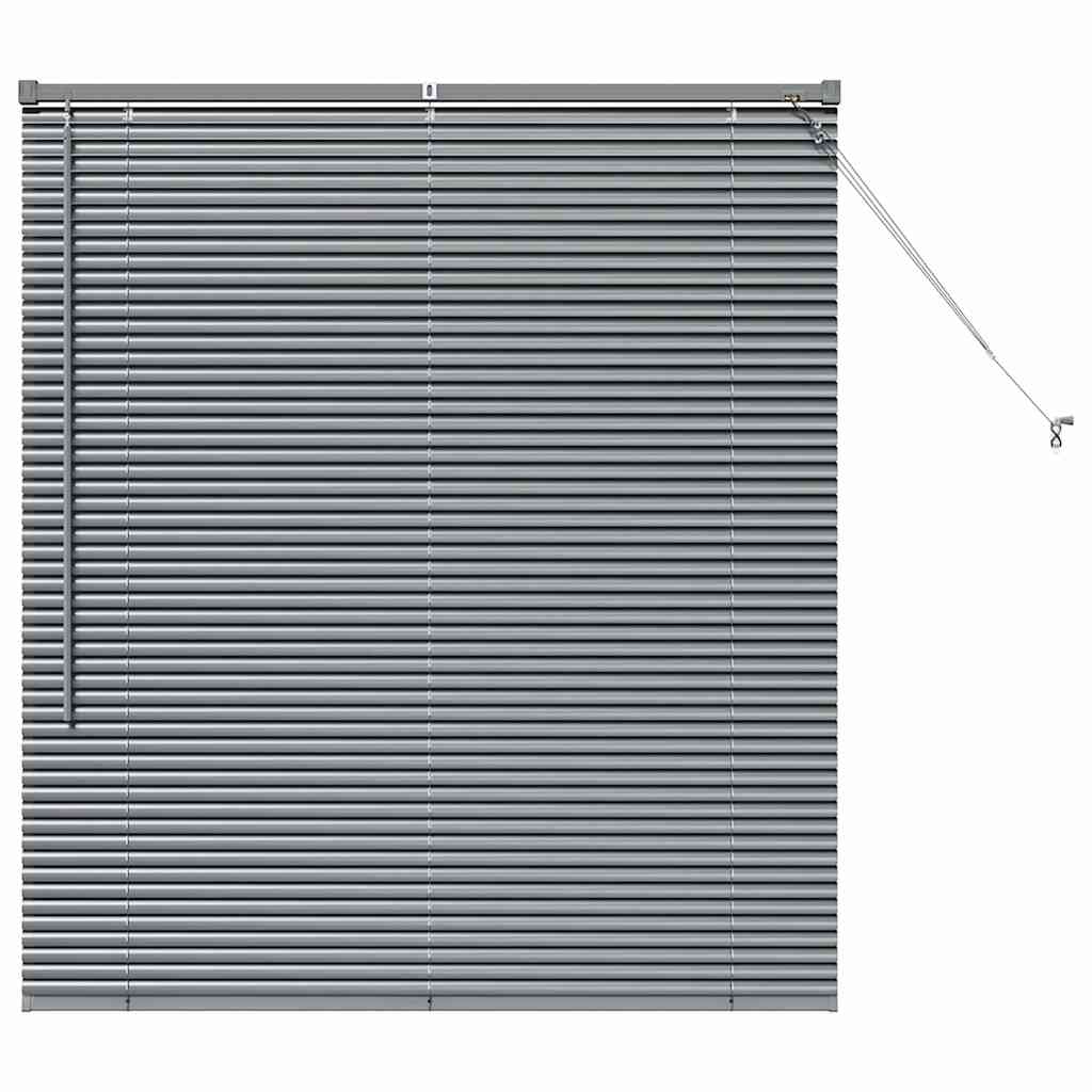 vidaXL Żaluzje weneckie Ciemnoszary 130 x 115 cm Aluminium