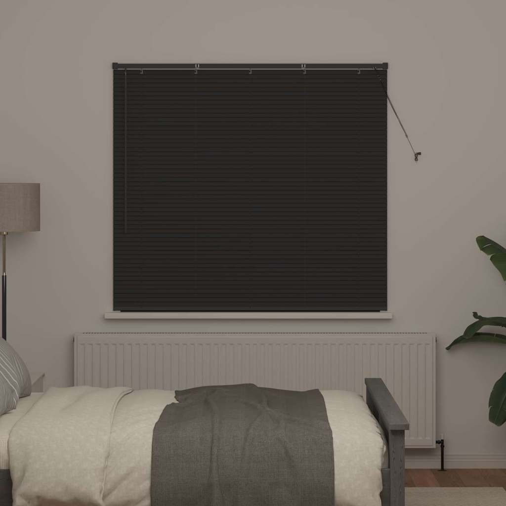 vidaXL Żaluzje weneckie Ciemnoszary 130 x 140 cm Aluminium