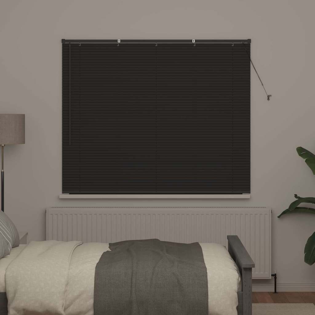vidaXL Żaluzje weneckie Ciemnoszary 130 x 155 cm Aluminium