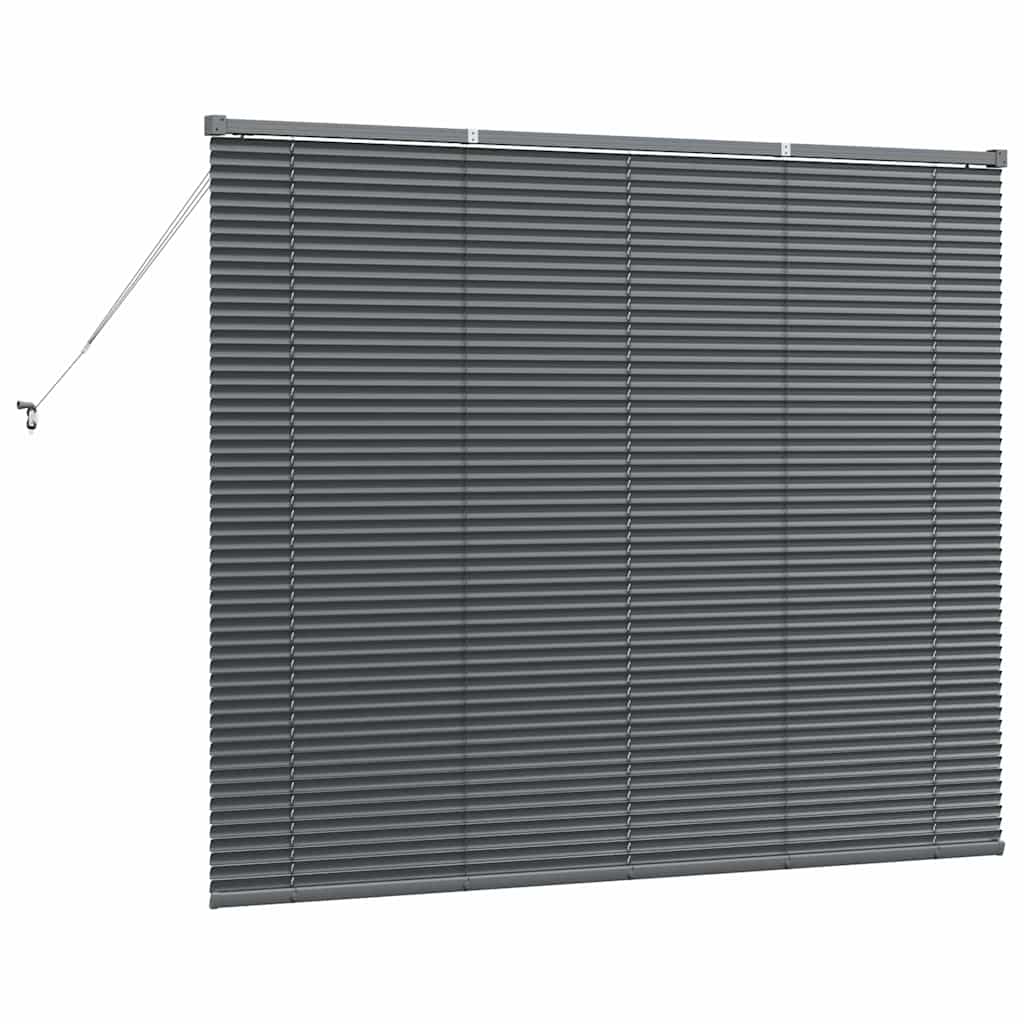 vidaXL Żaluzje weneckie Ciemnoszary 130 x 155 cm Aluminium