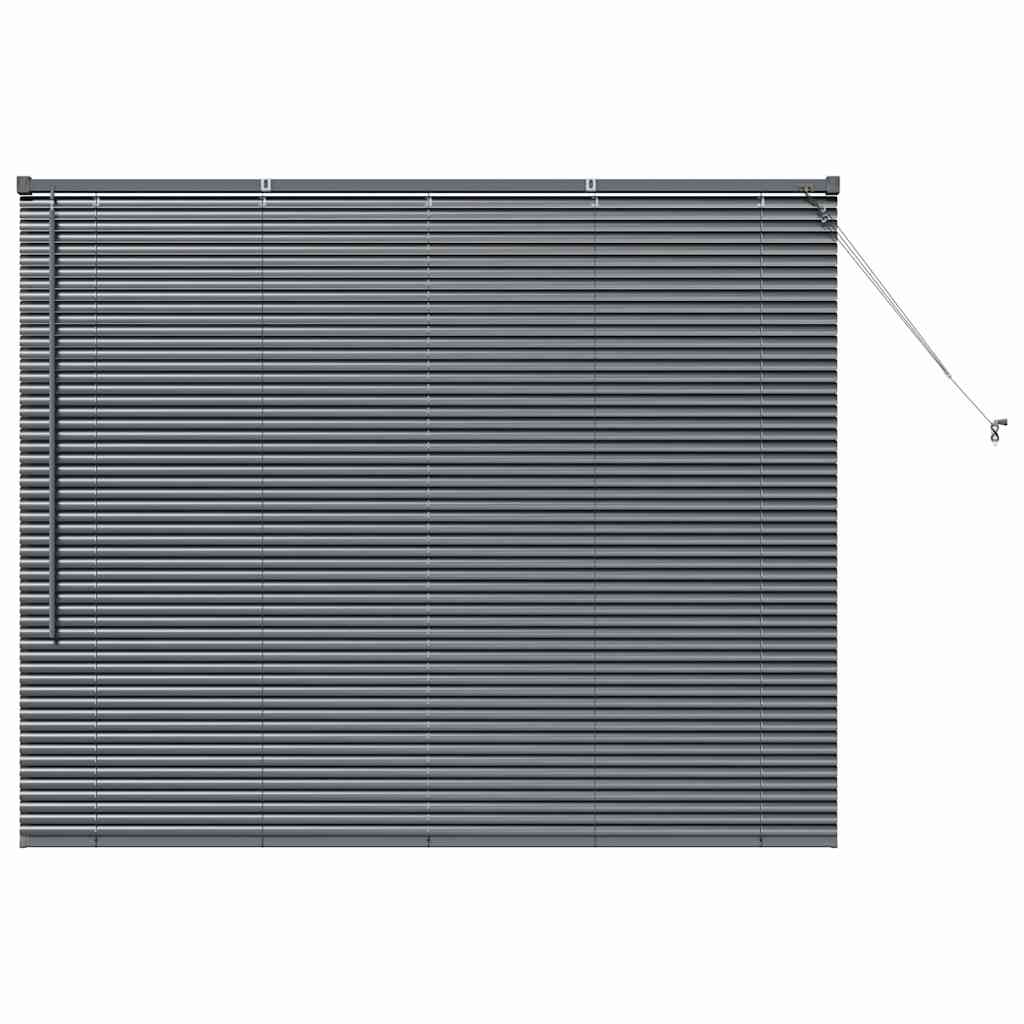 vidaXL Żaluzje weneckie Ciemnoszary 130 x 155 cm Aluminium