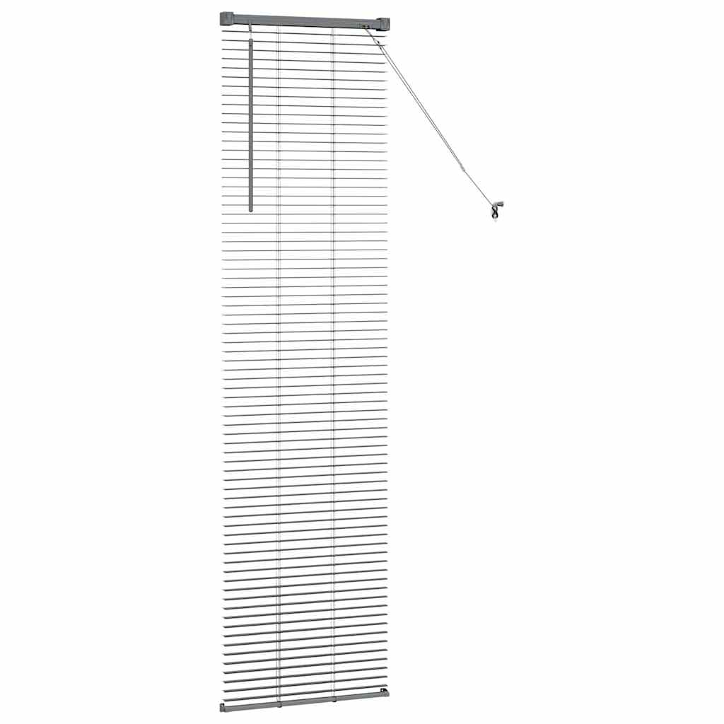 vidaXL Żaluzje weneckie Ciemnoszary 175 x 40 cm Aluminium