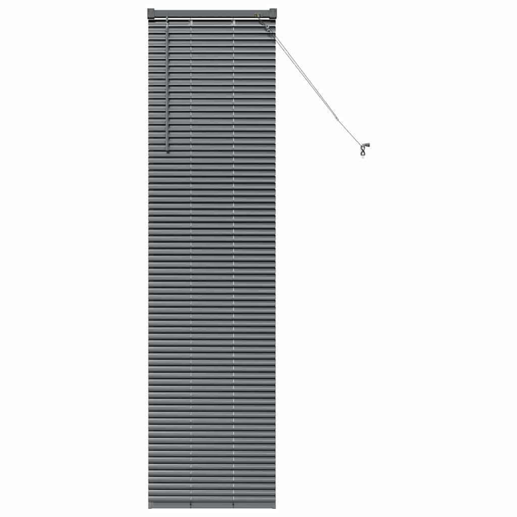 vidaXL Żaluzje weneckie Ciemnoszary 175 x 45 cm Aluminium