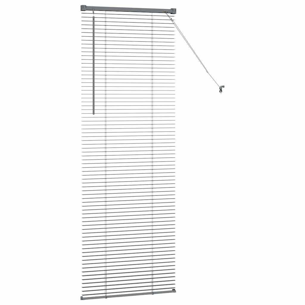 vidaXL Żaluzje weneckie Ciemnoszary 175 x 55 cm Aluminium