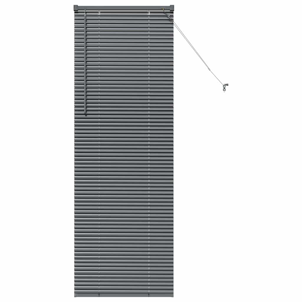 vidaXL Żaluzje weneckie Ciemnoszary 175 x 55 cm Aluminium
