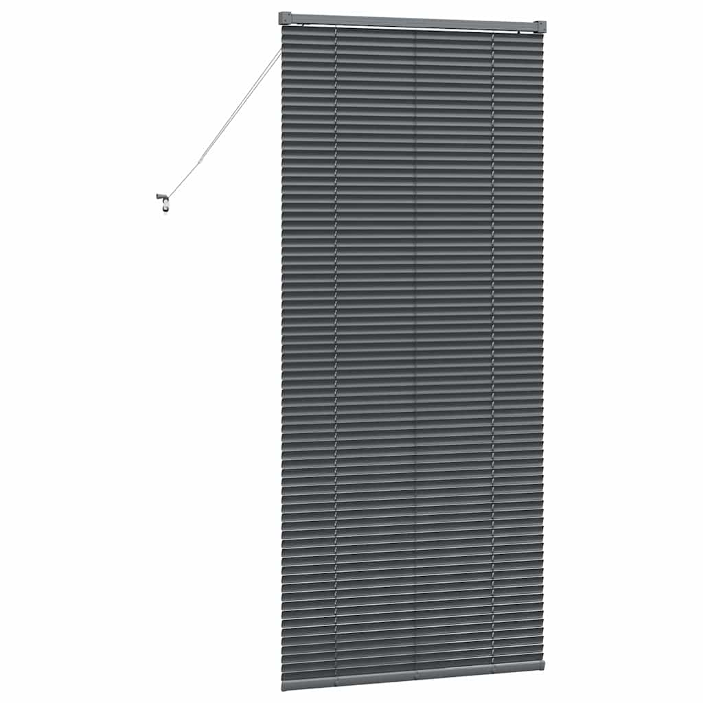 vidaXL Żaluzje weneckie Ciemnoszary 175 x 70 cm Aluminium
