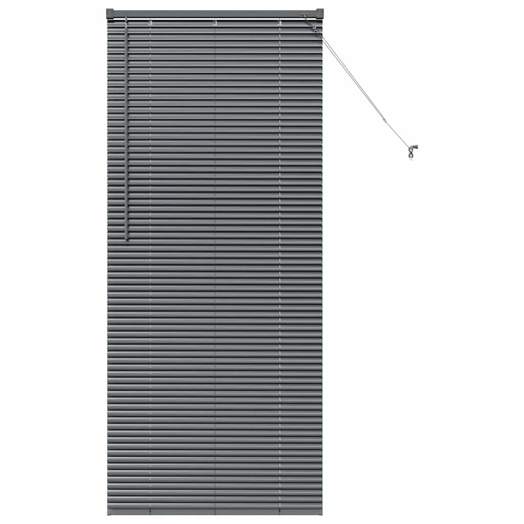 vidaXL Żaluzje weneckie Ciemnoszary 175 x 75 cm Aluminium