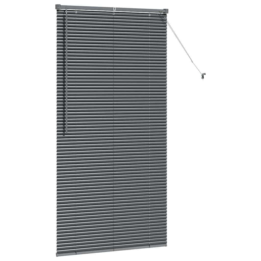 vidaXL Żaluzje weneckie Ciemnoszary 175 x 95 cm Aluminium