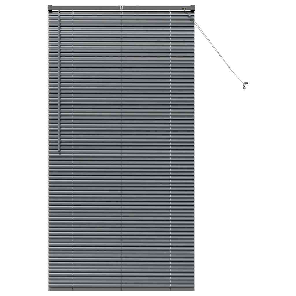 vidaXL Żaluzje weneckie Ciemnoszary 175 x 95 cm Aluminium