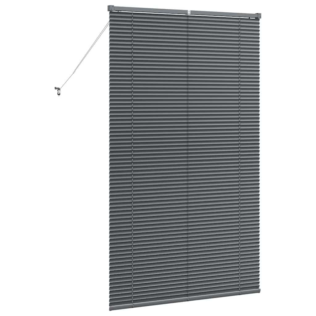 vidaXL Żaluzje weneckie Ciemnoszary 175 x 105 cm Aluminium