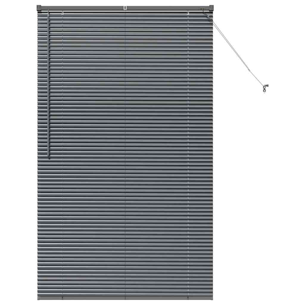 vidaXL Żaluzje weneckie Ciemnoszary 175 x 105 cm Aluminium