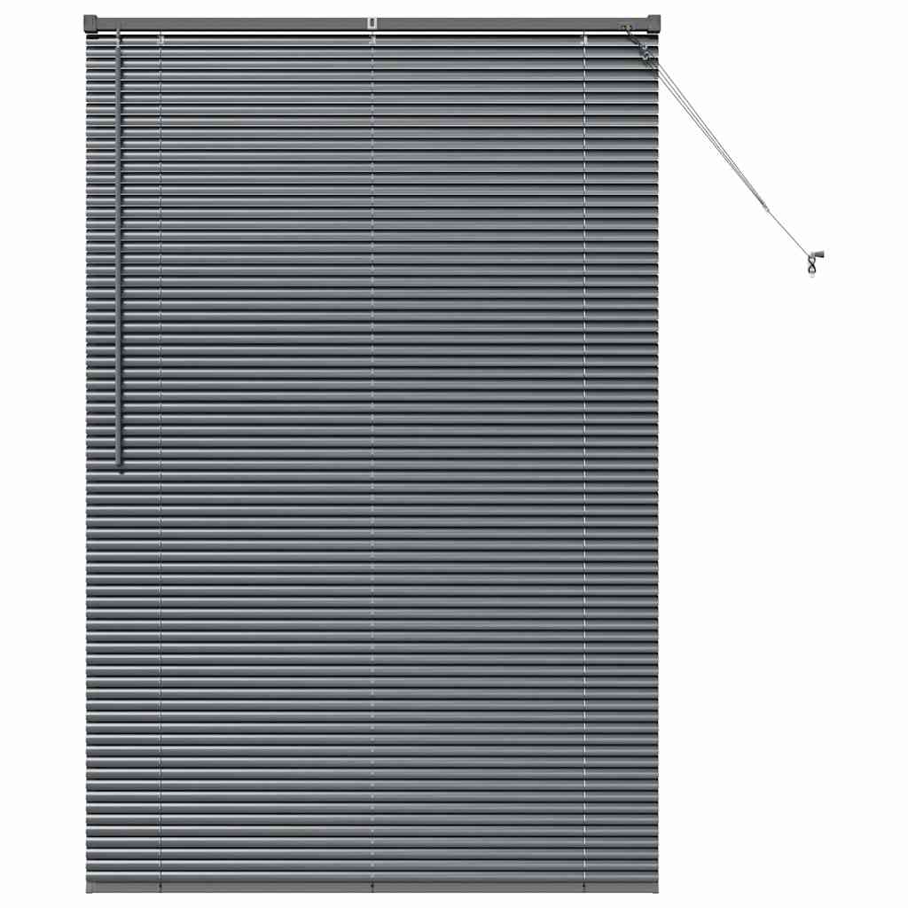 vidaXL Żaluzje weneckie Ciemnoszary 175 x 110 cm Aluminium