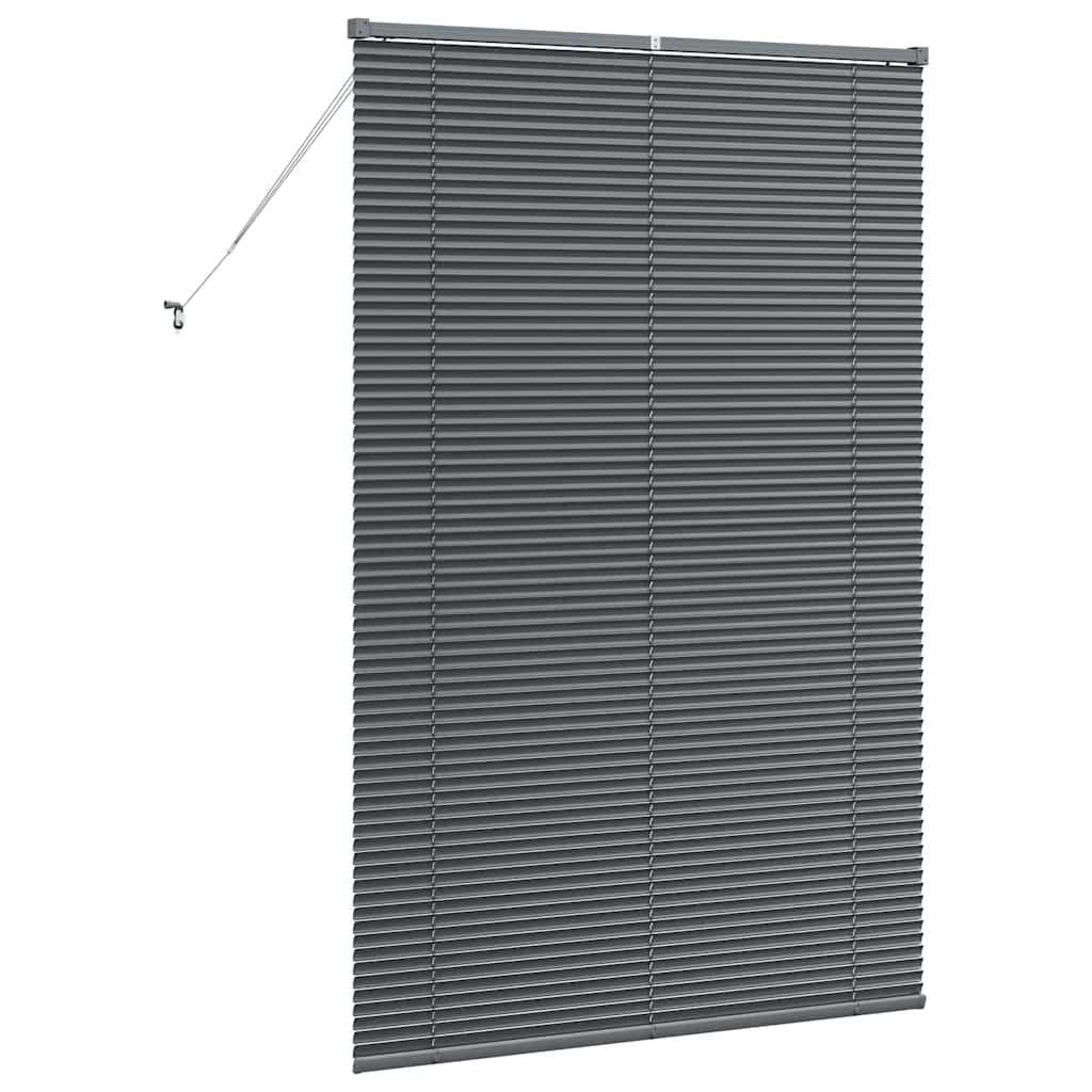 vidaXL Żaluzje weneckie Ciemnoszary 175 x 115 cm Aluminium