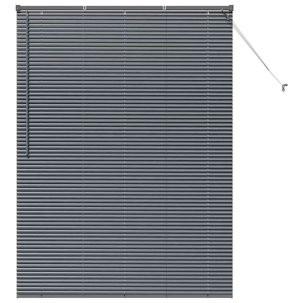 vidaXL Żaluzje weneckie Ciemnoszary 175 x 125 cm Aluminium