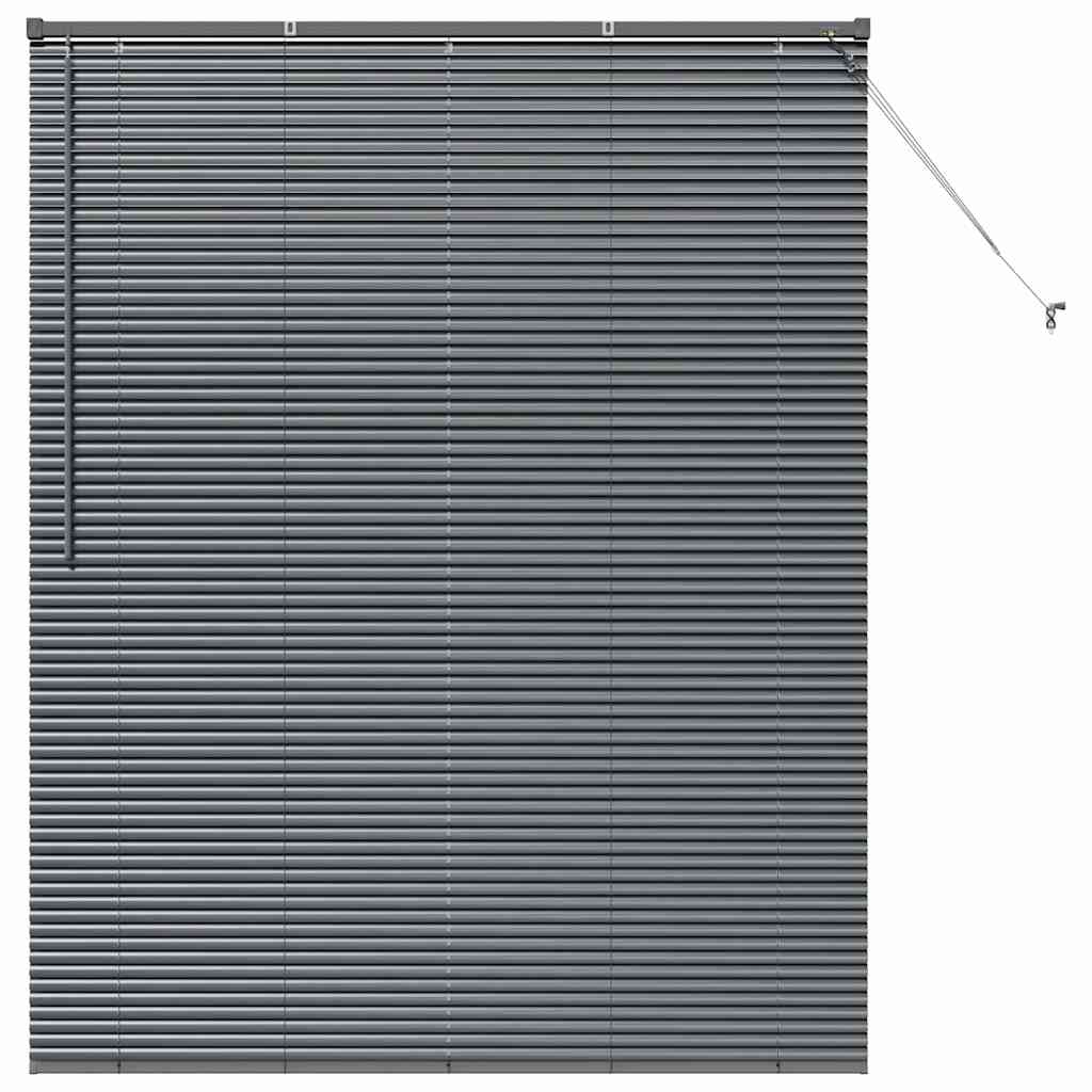 vidaXL Żaluzje weneckie Ciemnoszary 175 x 145 cm Aluminium