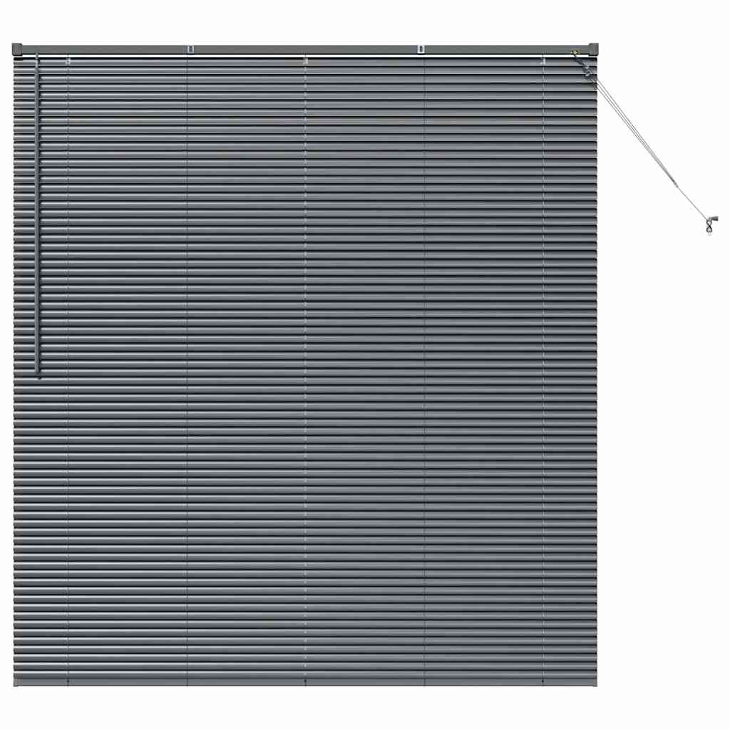 vidaXL Żaluzje weneckie Ciemnoszary 175 x 155 cm Aluminium