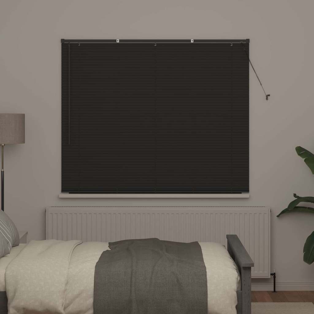 vidaXL Żaluzje weneckie Ciemnoszary 175 x 160 cm Aluminium