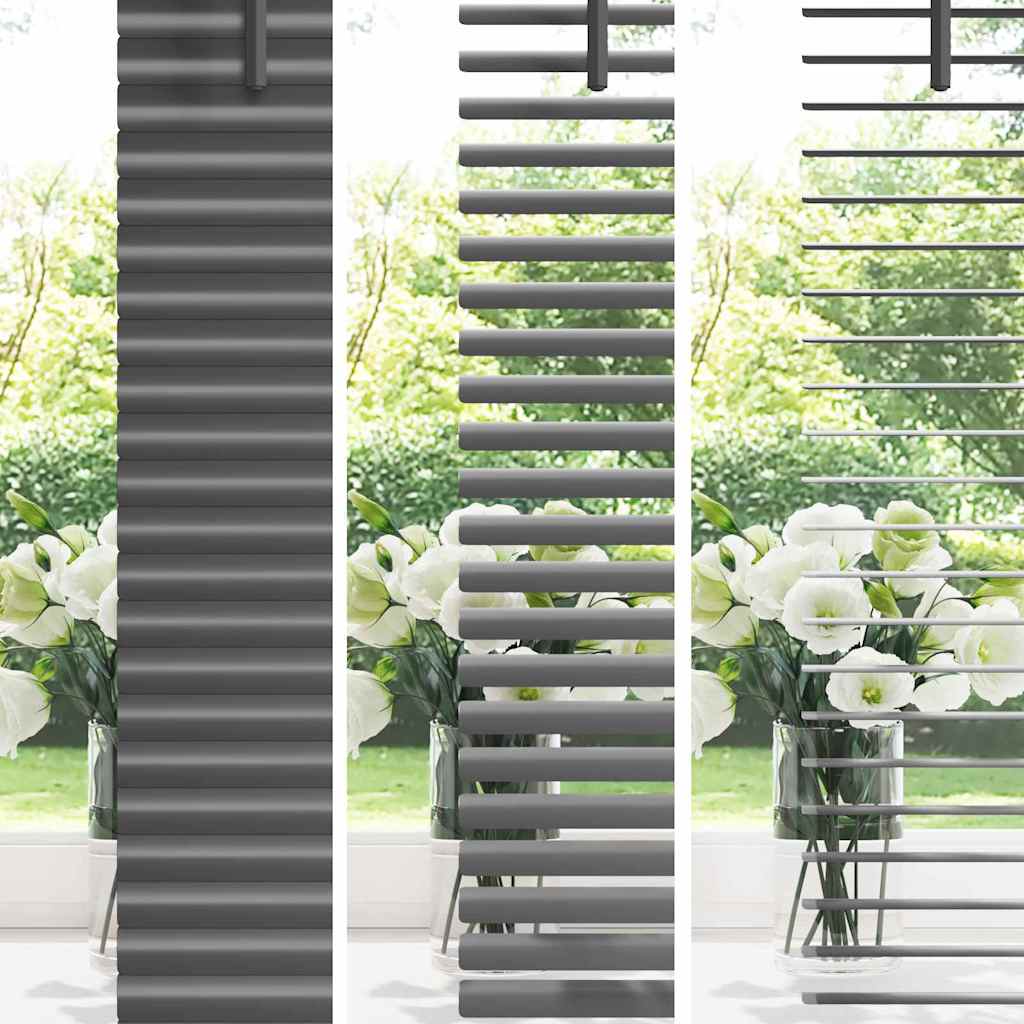 vidaXL Żaluzje weneckie Ciemnoszary 220 x 65 cm Aluminium