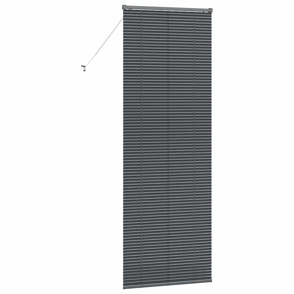 vidaXL Żaluzje weneckie Ciemnoszary 220 x 75 cm Aluminium