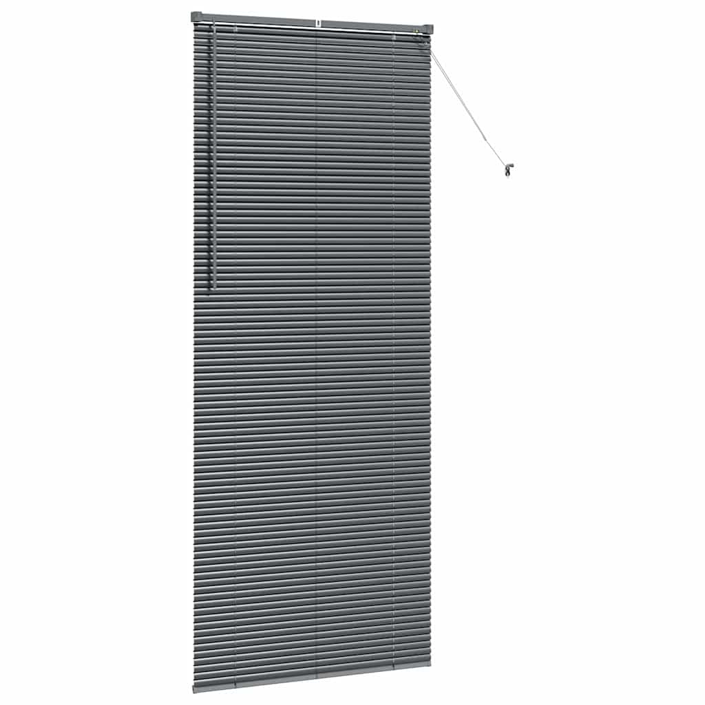 vidaXL Żaluzje weneckie Ciemnoszary 220 x 85 cm Aluminium
