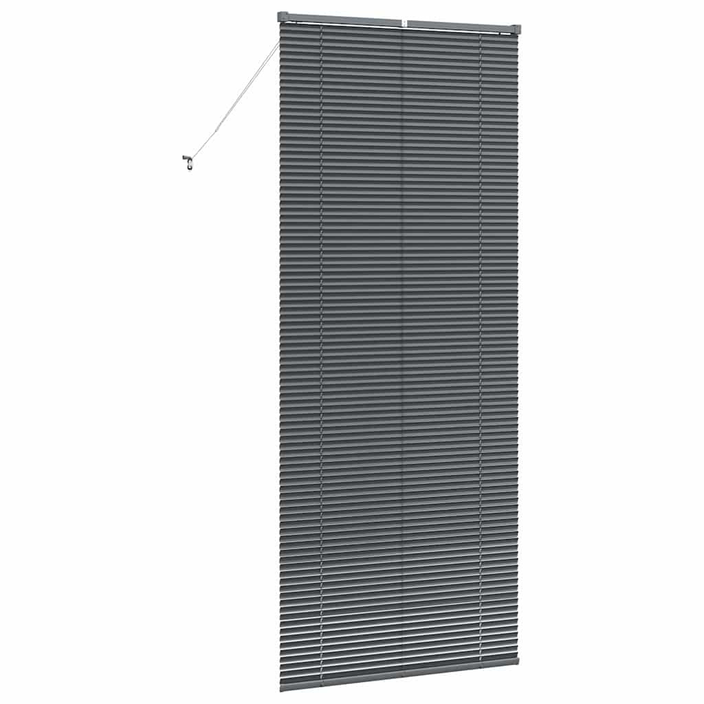 vidaXL Żaluzje weneckie Ciemnoszary 220 x 85 cm Aluminium