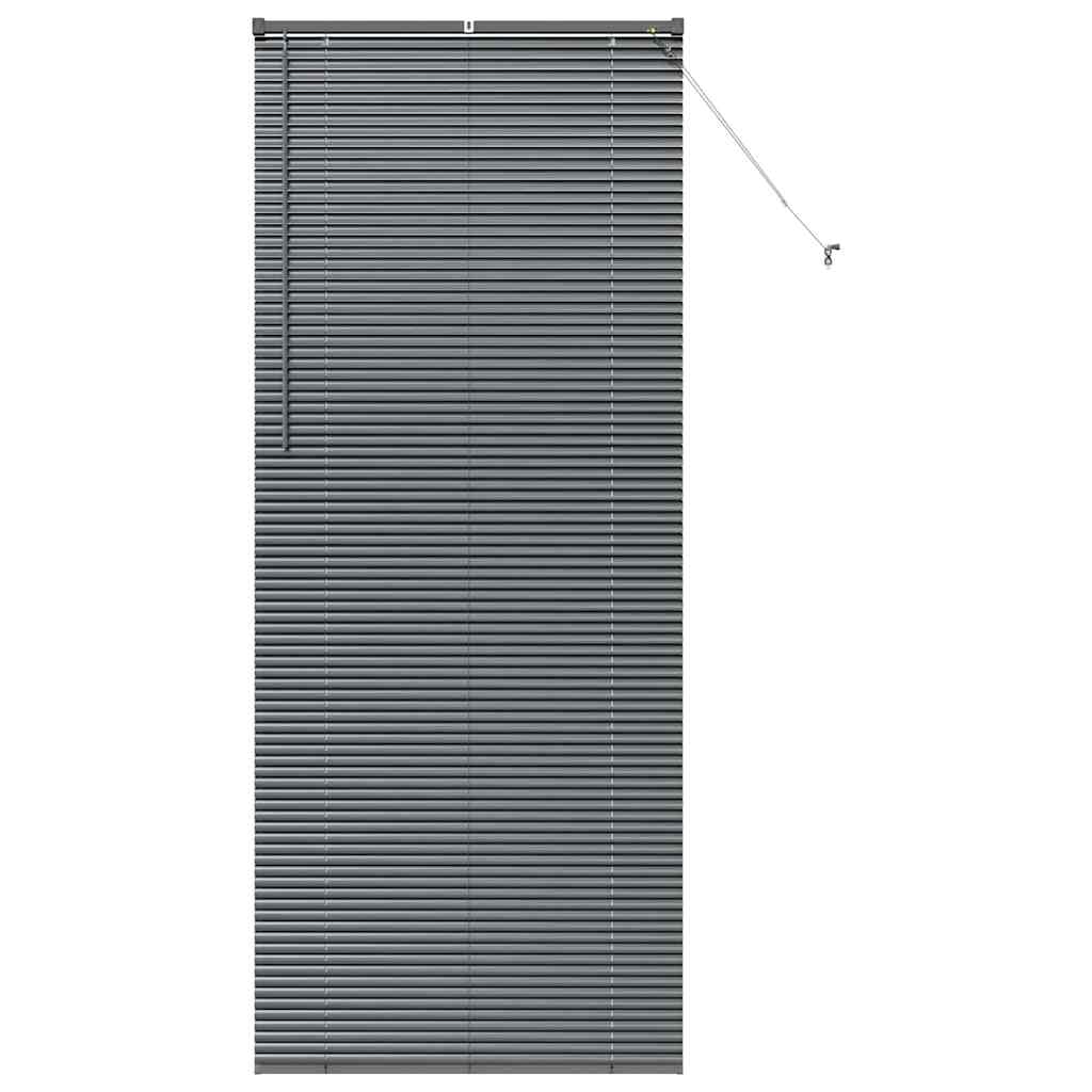 vidaXL Żaluzje weneckie Ciemnoszary 220 x 85 cm Aluminium