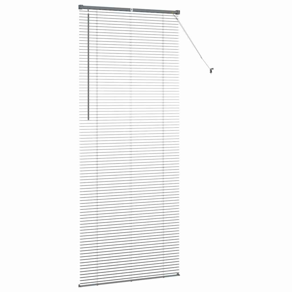 vidaXL Żaluzje weneckie Ciemnoszary 220 x 90 cm Aluminium