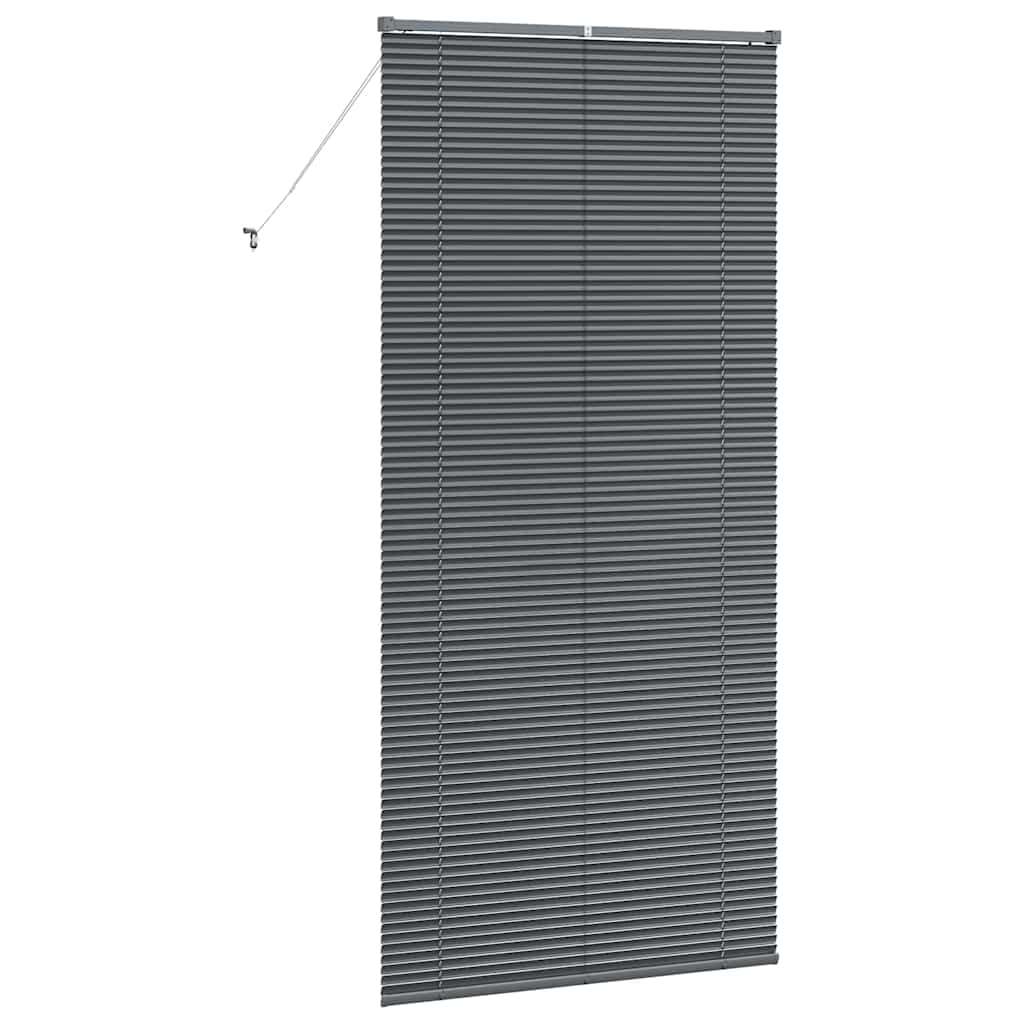 vidaXL Żaluzje weneckie Ciemnoszary 220 x 100 cm Aluminium