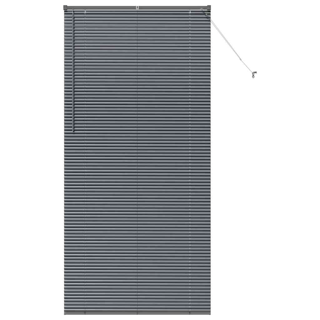 vidaXL Żaluzje weneckie Ciemnoszary 220 x 100 cm Aluminium