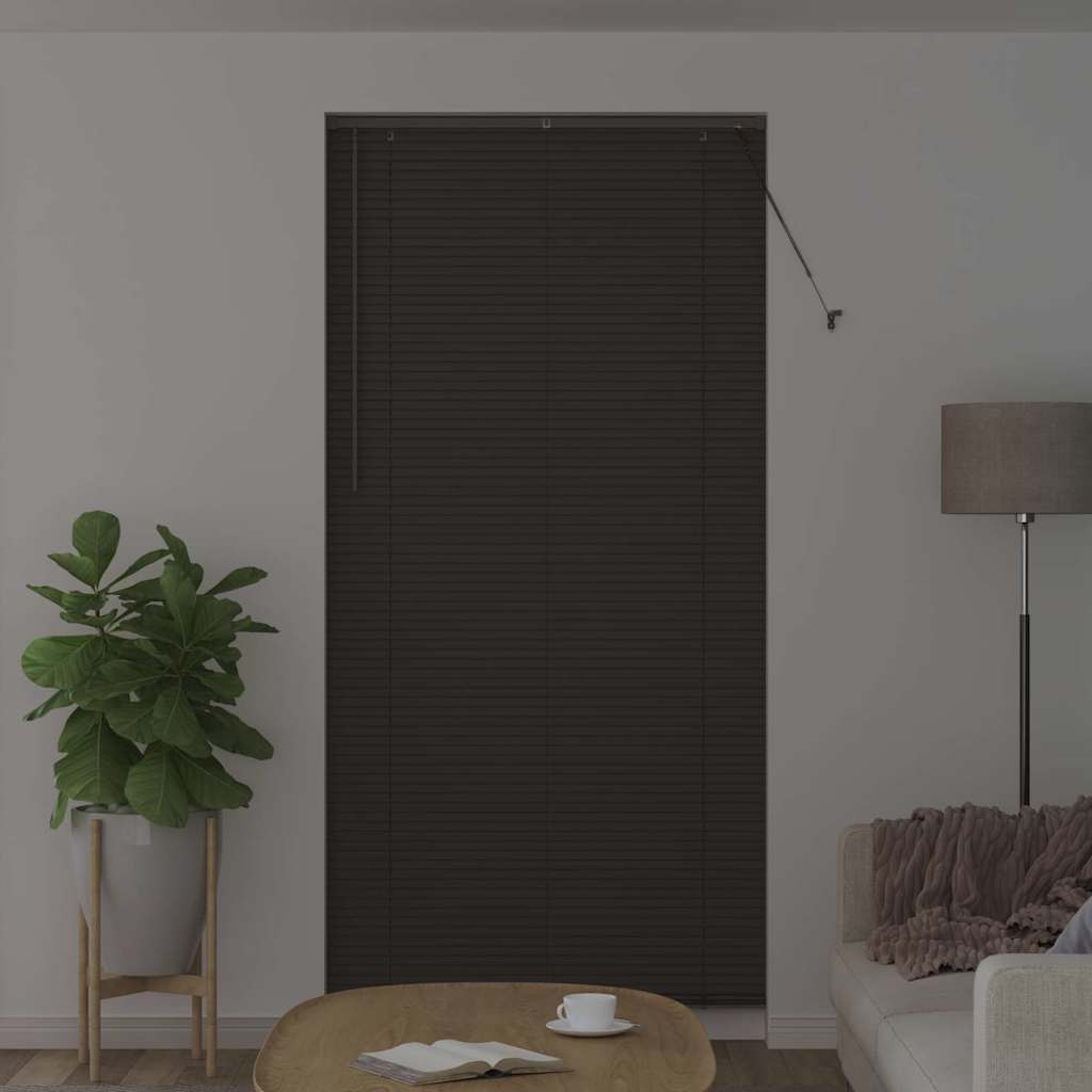 vidaXL Żaluzje weneckie Ciemnoszary 220 x 105 cm Aluminium
