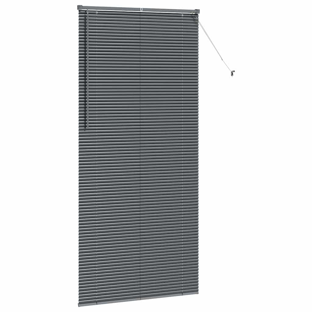 vidaXL Żaluzje weneckie Ciemnoszary 220 x 105 cm Aluminium