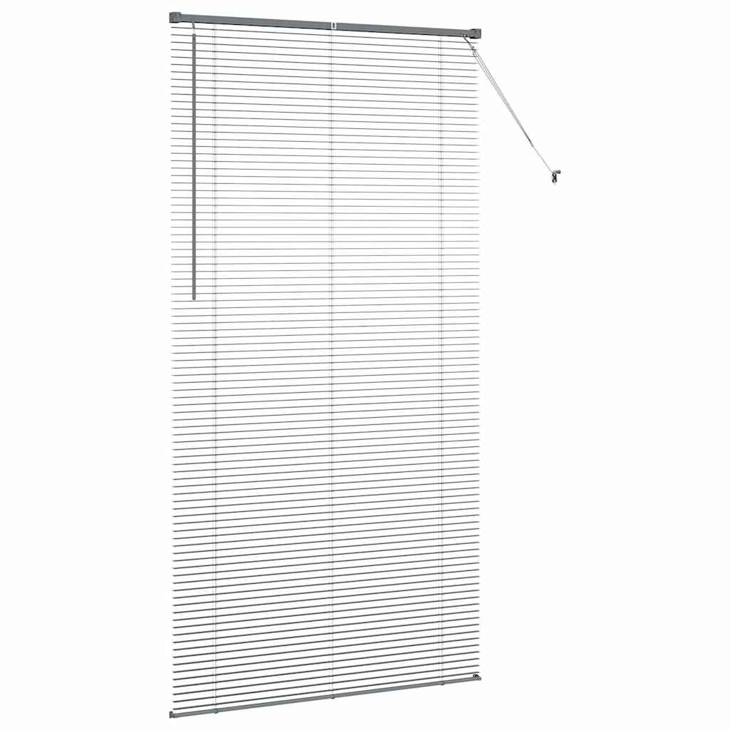 vidaXL Żaluzje weneckie Ciemnoszary 220 x 110 cm Aluminium