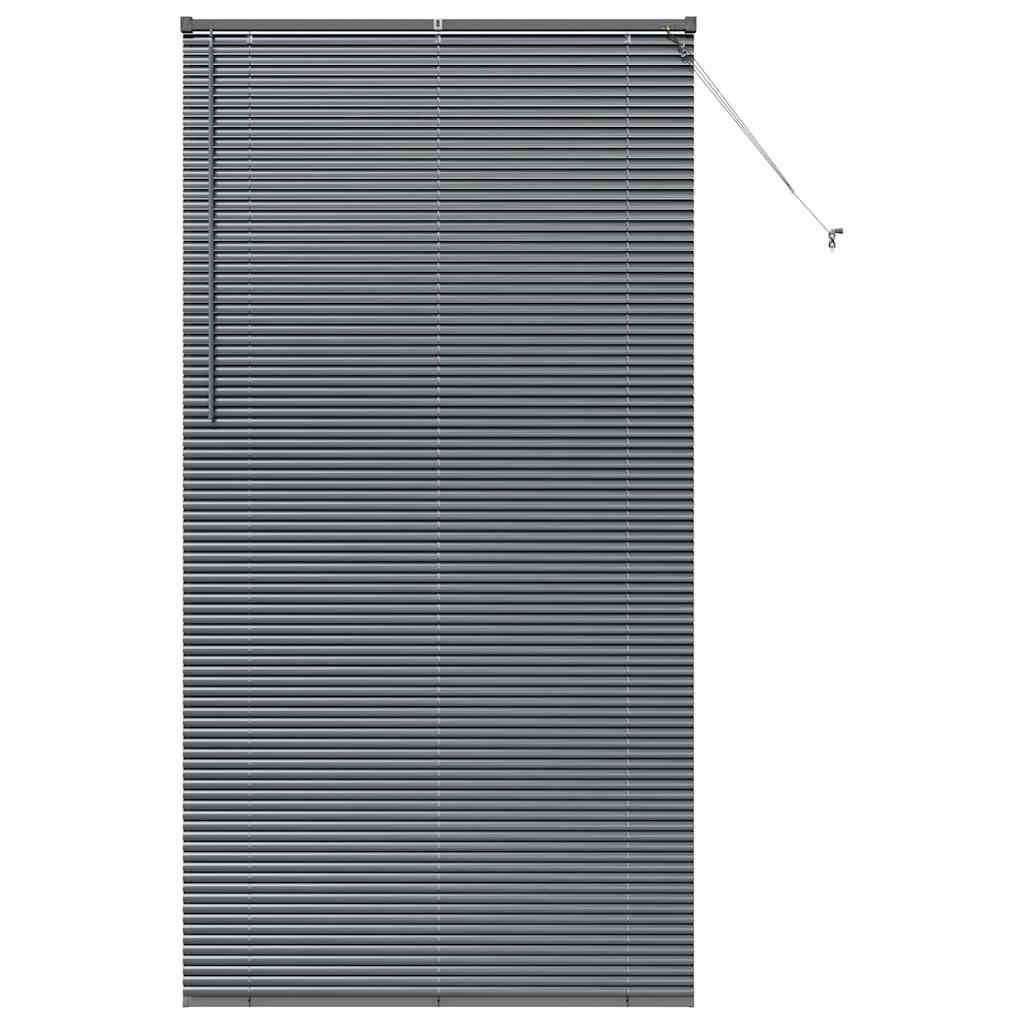 vidaXL Żaluzje weneckie Ciemnoszary 220 x 110 cm Aluminium