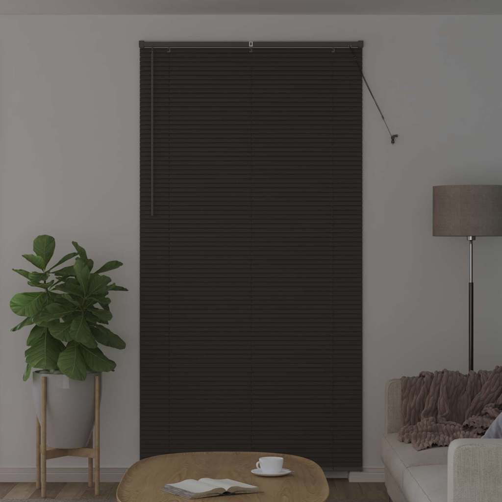 vidaXL Żaluzje weneckie Ciemnoszary 220 x 120 cm Aluminium
