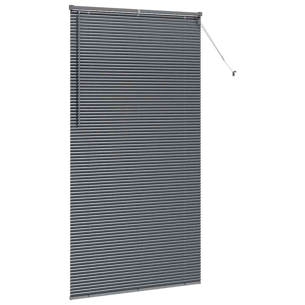 vidaXL Żaluzje weneckie Ciemnoszary 220 x 120 cm Aluminium