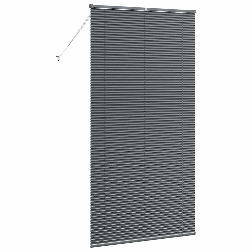 vidaXL Żaluzje weneckie Ciemnoszary 220 x 120 cm Aluminium