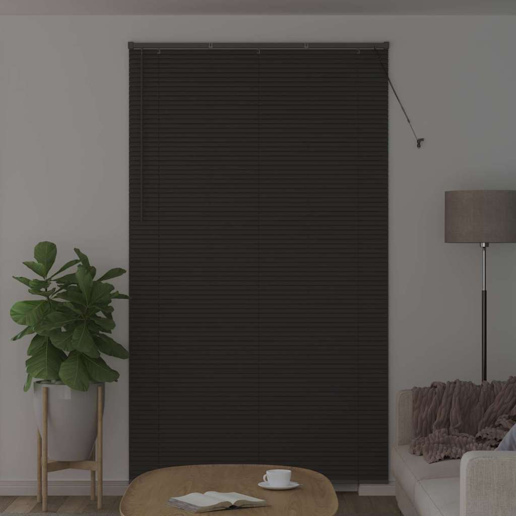 vidaXL Żaluzje weneckie Ciemnoszary 220 x 135 cm Aluminium