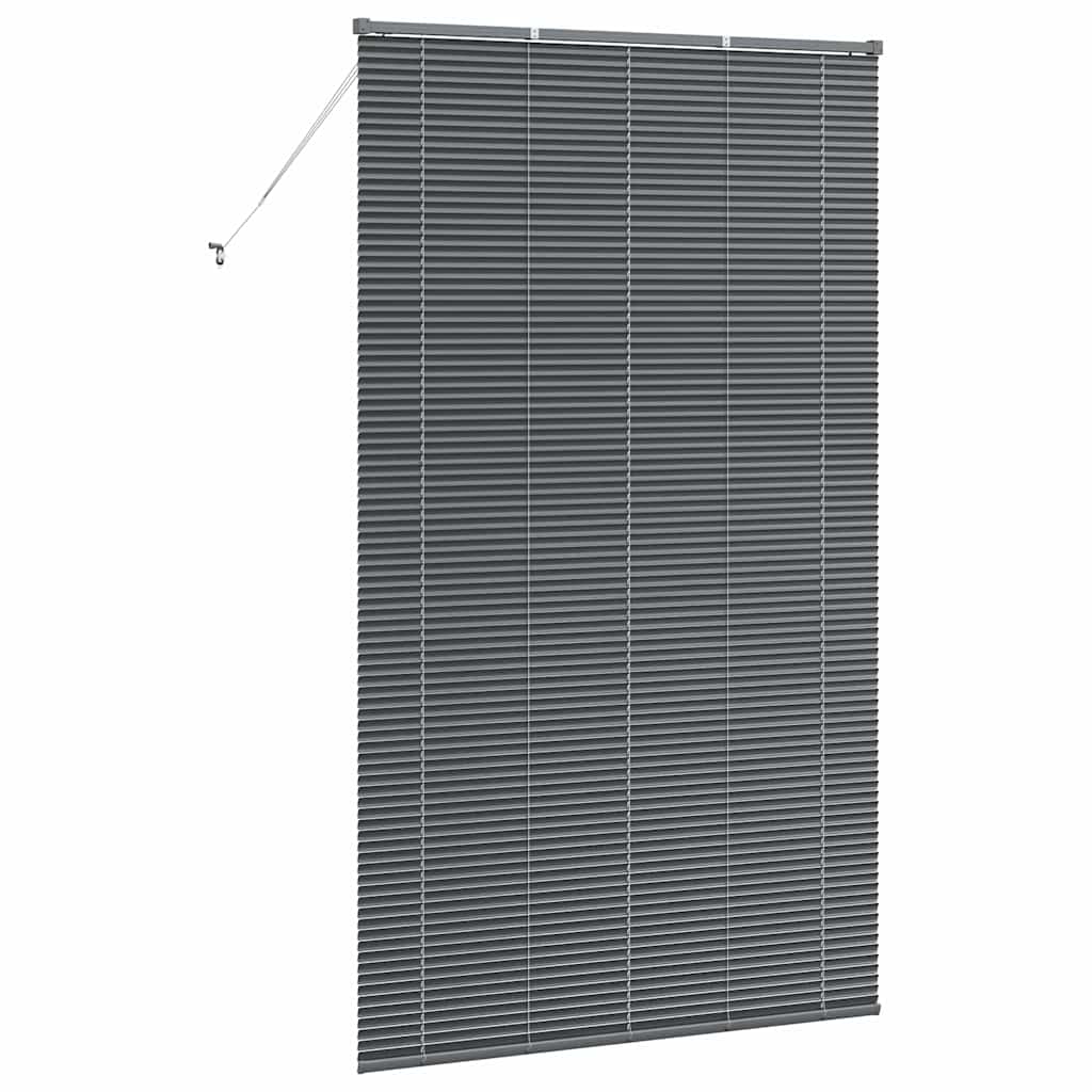 vidaXL Żaluzje weneckie Ciemnoszary 220 x 135 cm Aluminium