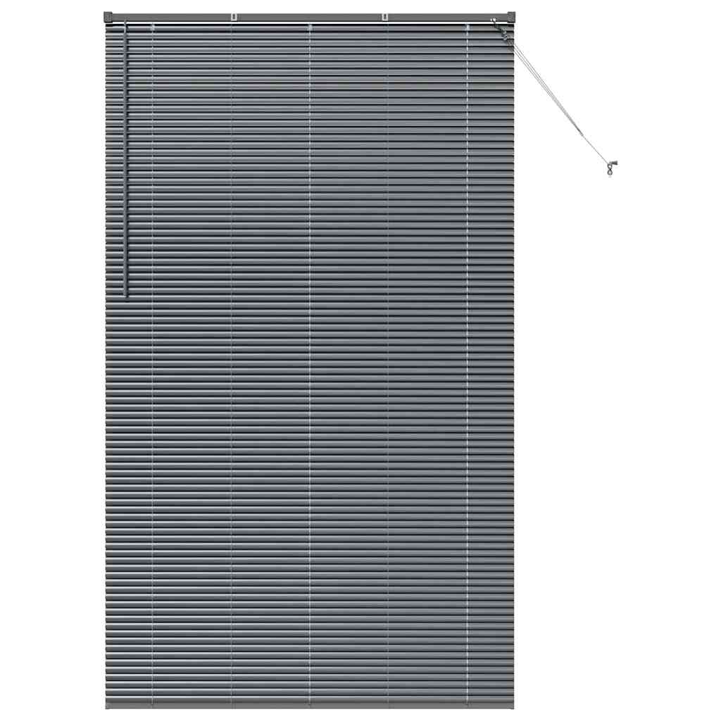 vidaXL Żaluzje weneckie Ciemnoszary 220 x 135 cm Aluminium