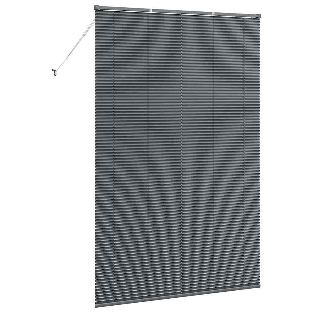 vidaXL Żaluzje weneckie Ciemnoszary 220 x 145 cm Aluminium