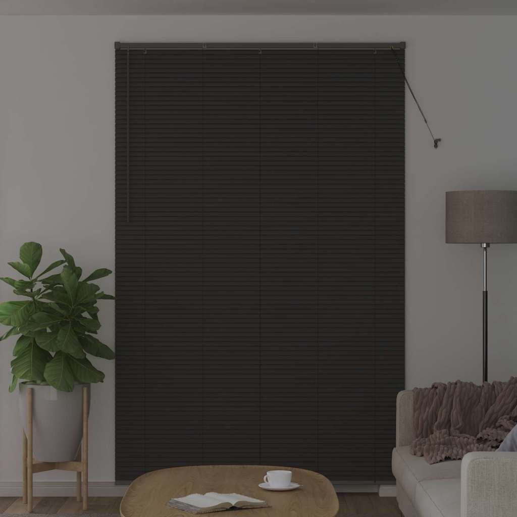vidaXL Żaluzje weneckie Ciemnoszary 220x150cm Aluminium