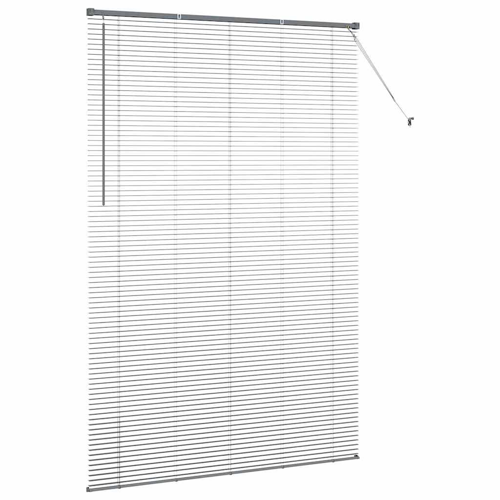 vidaXL Żaluzje weneckie Ciemnoszary 220x150cm Aluminium